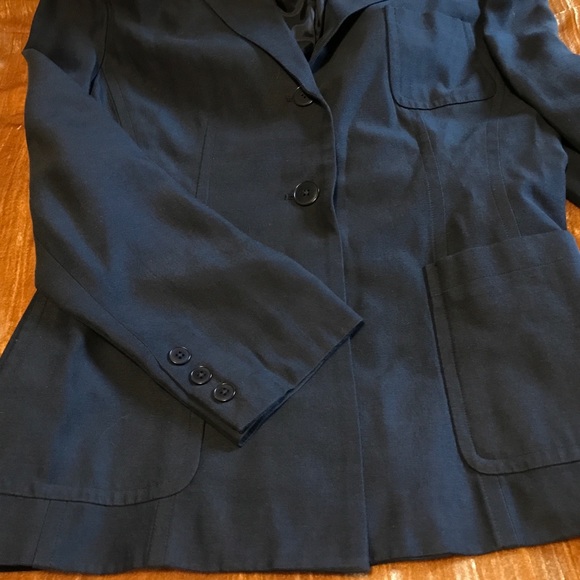 Vintage Banana Republic Black 3 Button Blazer Size 6 - Picture 10 of 12